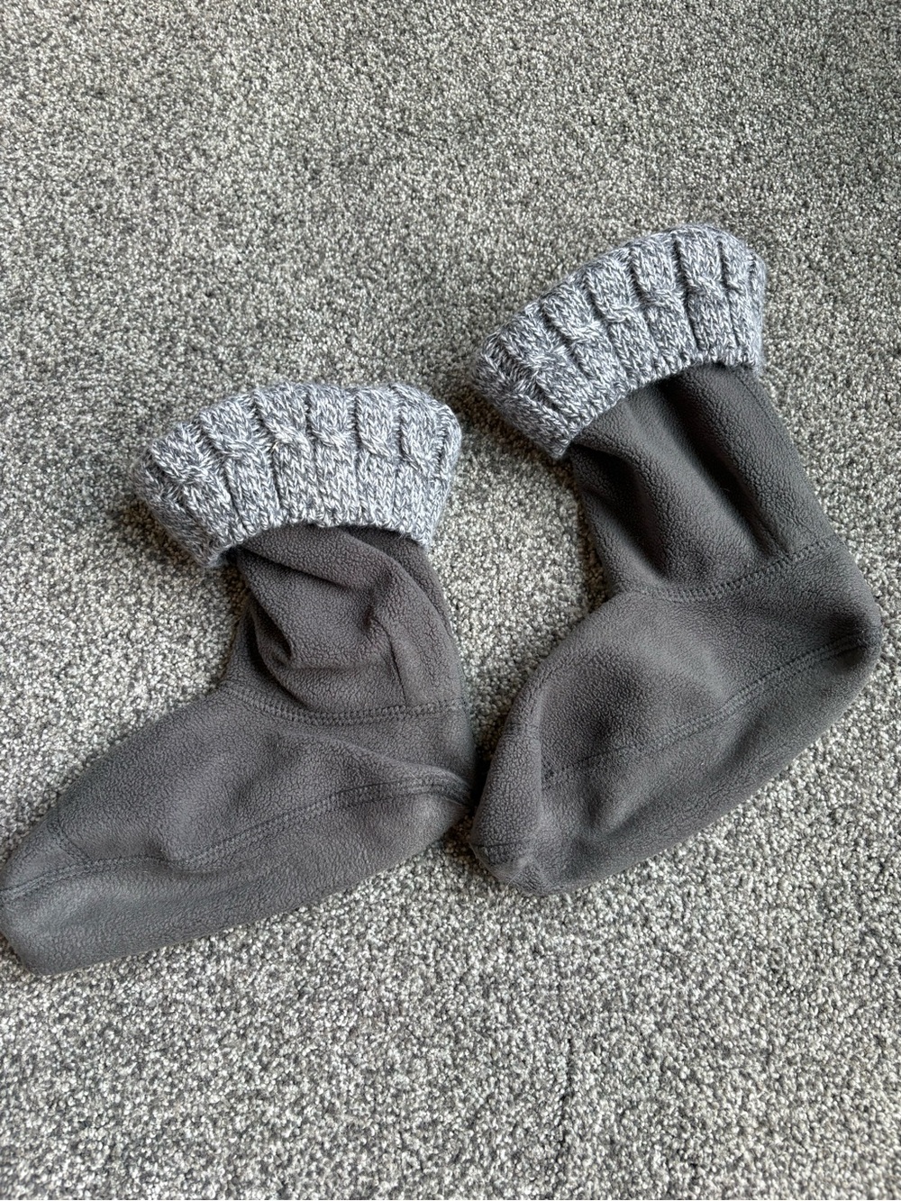 Hunter Women's 6 Stitch Cable Short Boot Sock Grey size Medium (sizes 5-7) - Picture 2 of 5